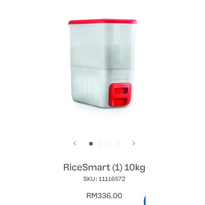 TUPPERWARE RICESMART 10KG (RED) | Shopee Malaysia
