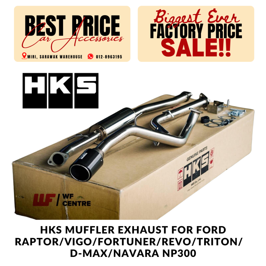 HKS Muffler Exhaust For Ford Raptor / Vigo / Fortuner / Revo / Triton / DMax / Navara Np300