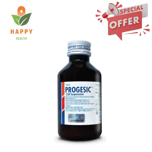 PROGESIC 250MG/5ML SUSPENSION 100ML - PARACETAMOL 250MG | Shopee Malaysia