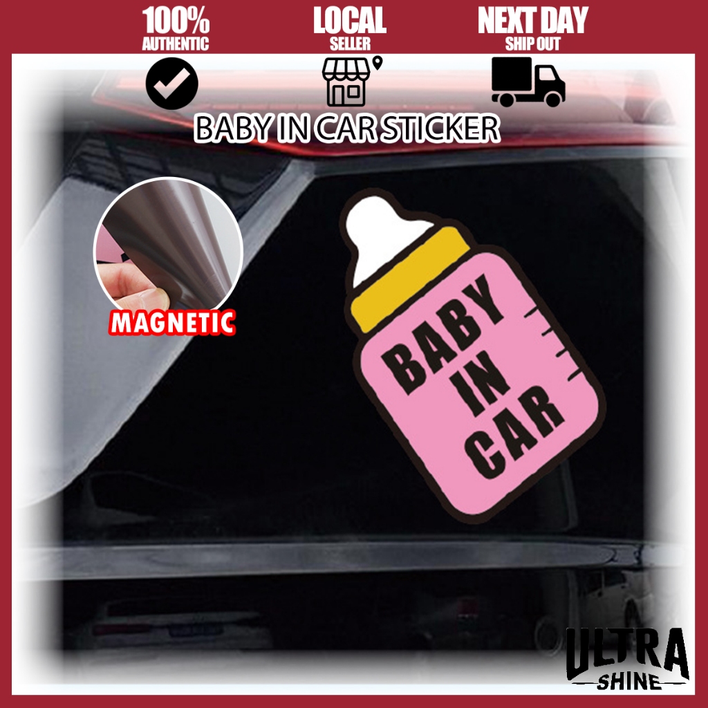 [MY] Baby Boarding Sign Sticker for Car/ Magnetic Warning Sticker ...