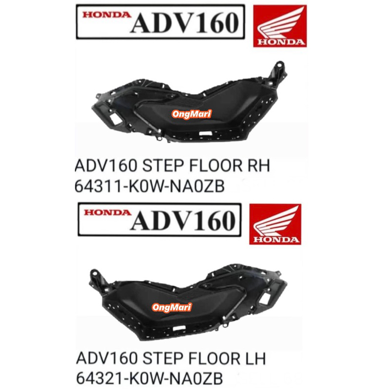 Honda adv 160 ADV160 STEP FLOOR BOARD FOOTREST NC ORIGINAL HONDA 100% ...