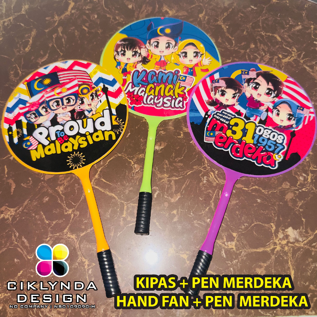 KIPAS TANGAN MERDEKA 2 IN 1 DENGAN PEN - MERDEKA | Shopee Malaysia