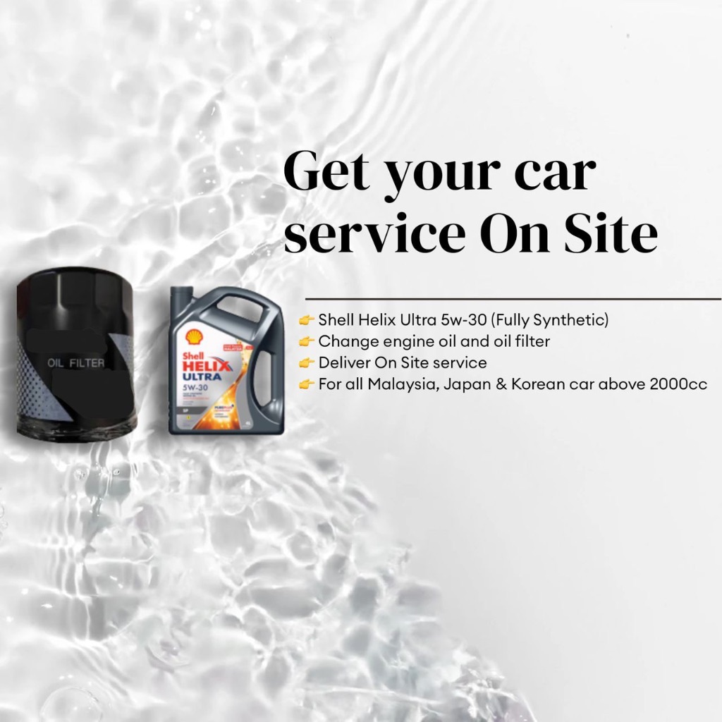 ORIGINAL Shell Helix Ultra 5W30 (On-Site Car Maintenance Package ...