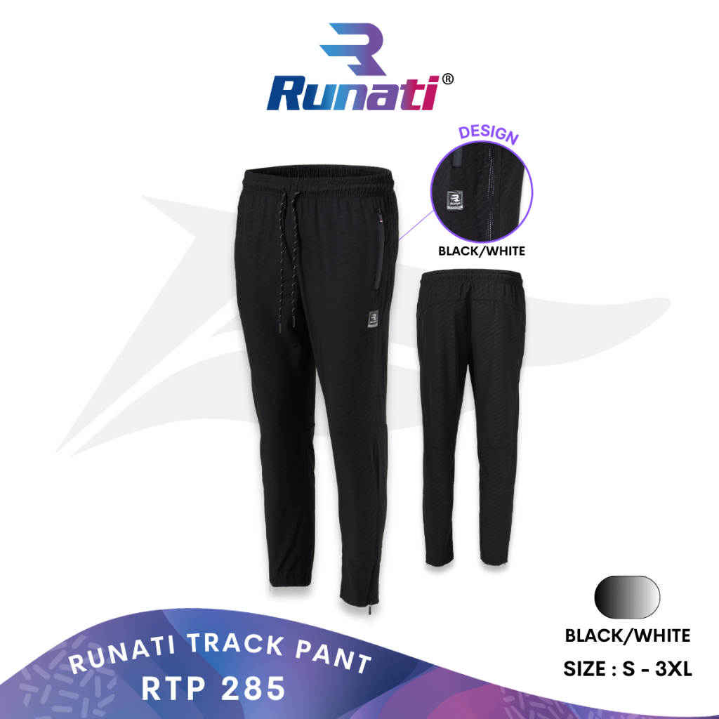 NEW ARRIVAL Runati Fit Track Pant RTP285 Seluar Tracksuit Sukan Shopee Malaysia