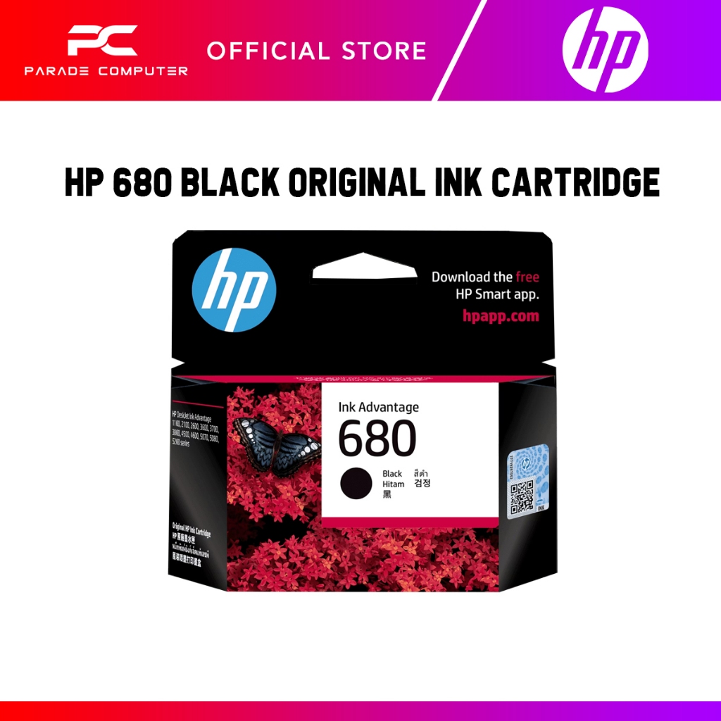 HP 680 BLACK / TRI-COLOR ORIGINAL INK ADVANTAGE | Shopee Malaysia