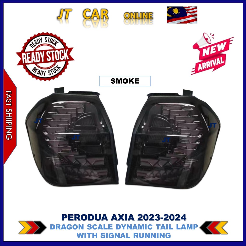 Perodua Axia 2023 - 2024 Dragon Scale Dynamic Tail Lamp With Signal ...