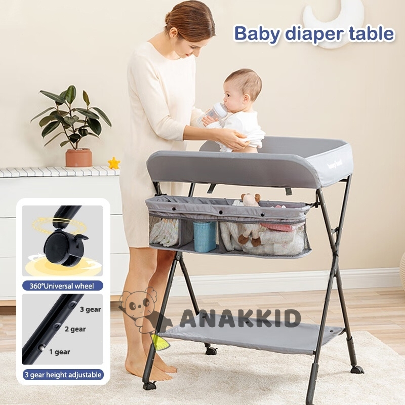 MY AnakKid Baby Diapers Changing Table Foldable Newborn Multifunctional ...