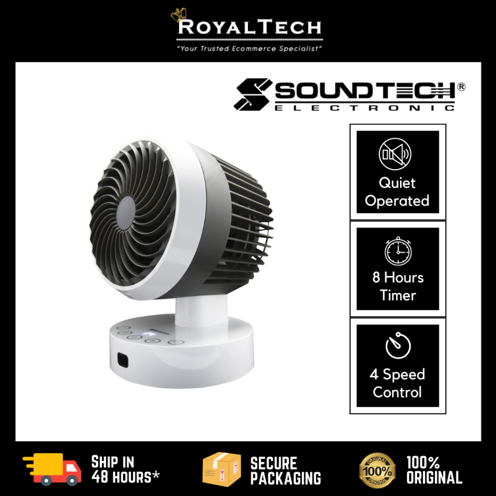 SOUNDTEOH 5 Inch Air Circulation Fan ACF-9 Table Fan | Desk Fan ...