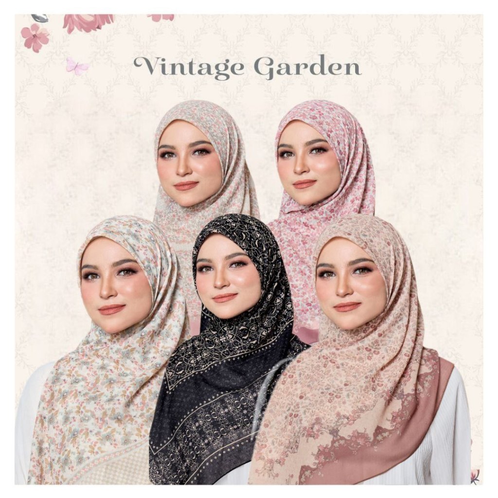 [TUDUNG RUFFLE] VINTAGE GARDEN & MALIKA COLLECTION | Shopee Malaysia
