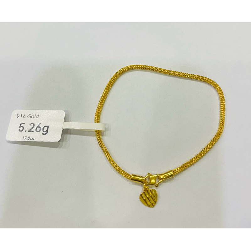 Youloong Rantai Gelang Tangan Pandora Emas916 916gold Pandora Bracelet