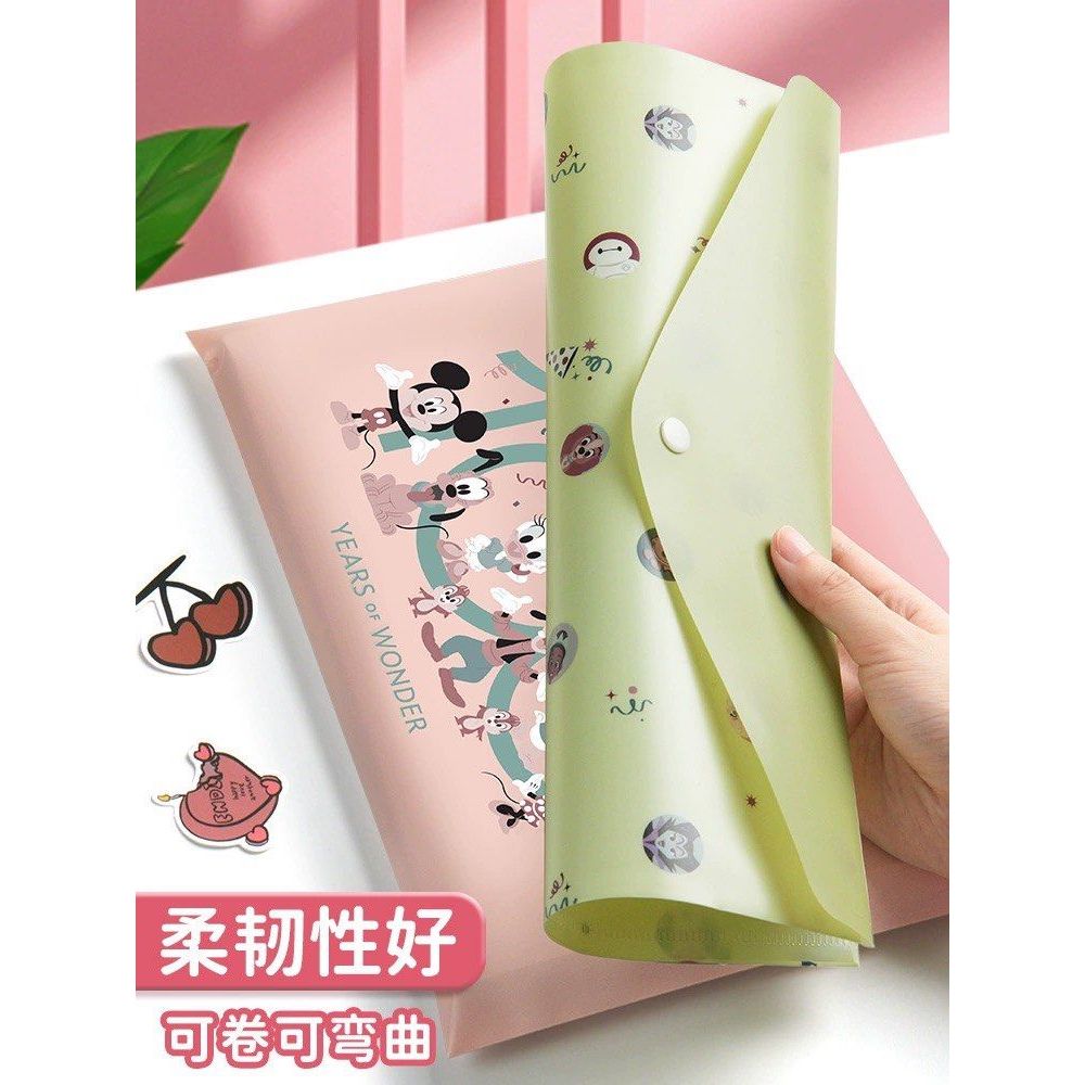 Disney Button File/ Button Document Bag/ Cartoon File/ File A4 /School ...