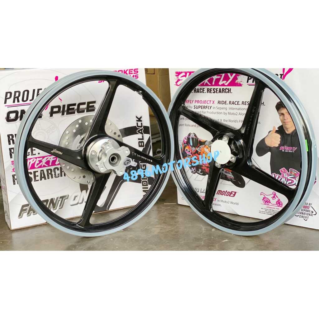 ADAPTER CUSTOM HUB RIM SUPERFLY 140/140-17 ORIGINAL FOR Y15 Y16 SUPER ...
