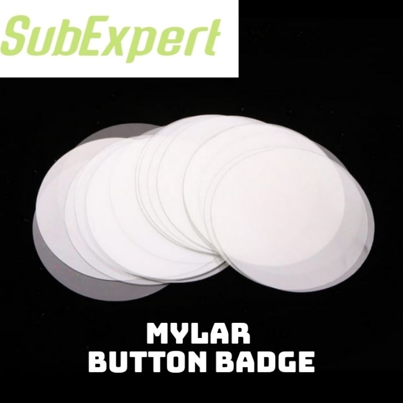 Mylar Button Badge / Plastic Button Badge (100pcs/pack) | Shopee Malaysia