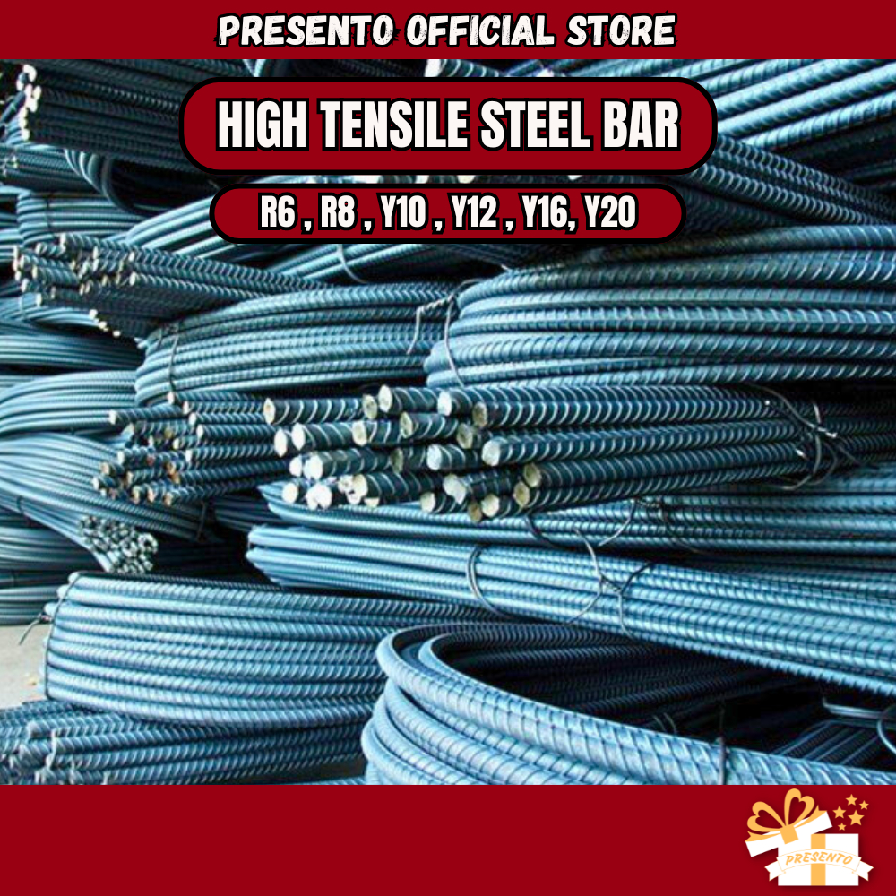 Y10 Y12 Y16 High Tensile Deformed Steel Bar BS CQ SIRIM Besi Bunga Besi ...