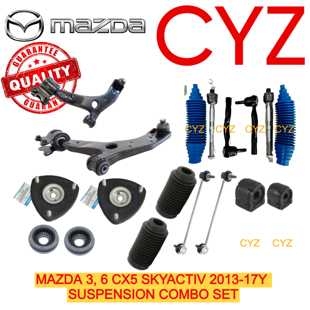 4Pc Front Sway Bar & Tie Rod End Kit For 2007-2012 Mazda CX-7 – ECCPP Greasable
