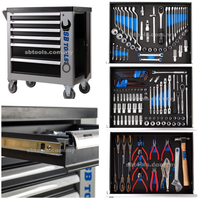 SB Tools 155Pcs Cabinet Tool Set | Drawer Set | Trolley Set | Free Gift ...