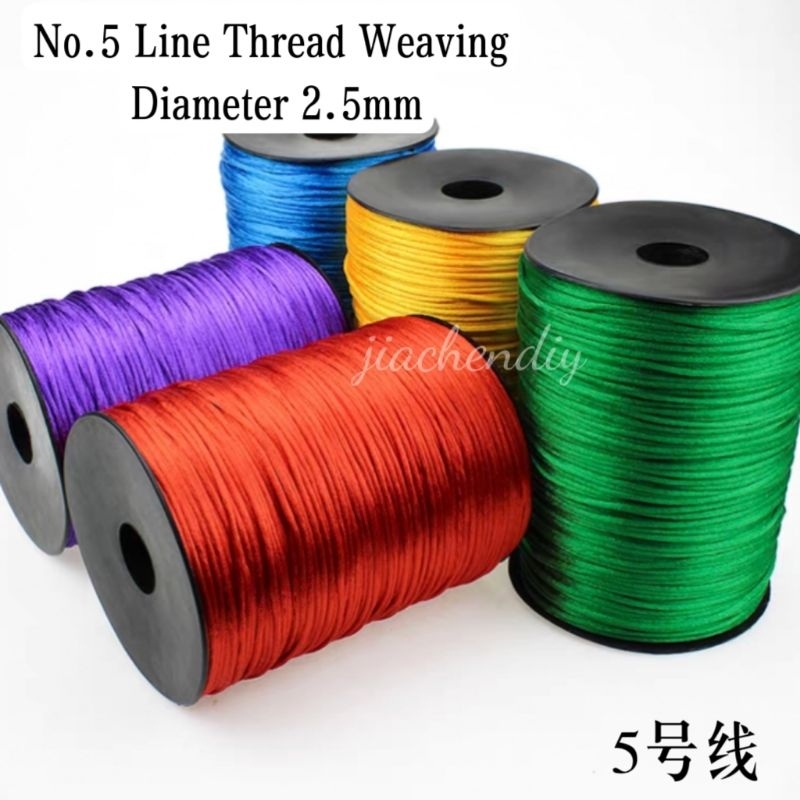 No.5 Line Thread Weaving Hand Rope Hanging Jewelry Chinese Knot DIY ...