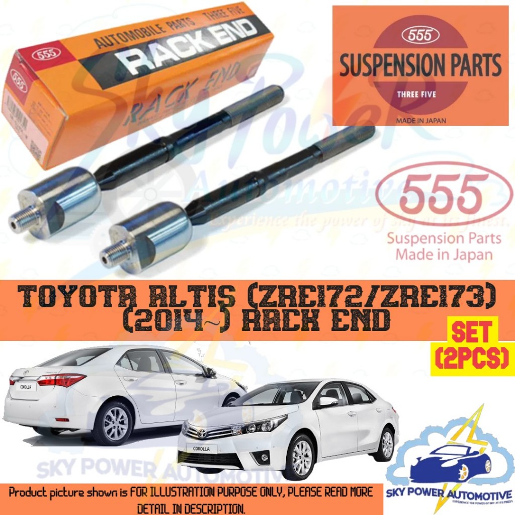 TOYOTA COROLLA ALTIS (ZRE172) (2014) 555 JAPAN BRAND STEERING RACK END