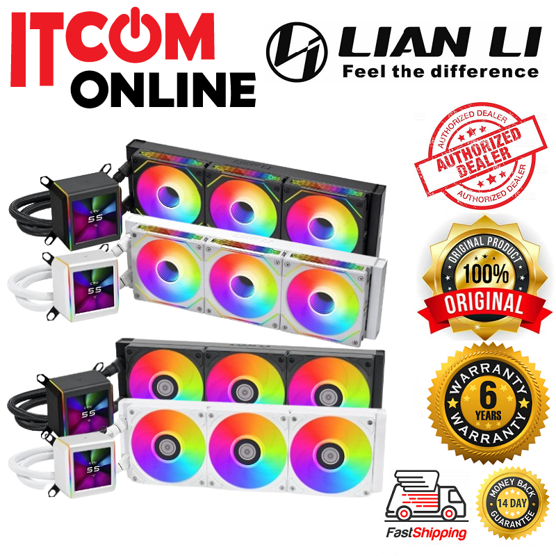 LIAN LI GALAHAD II LCD 360mm & SL-INFINITY AIO WATER COOLING BLK/WHT ...