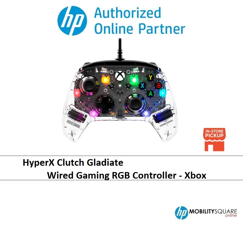 HyperX Clutch Gladiate - Wired Gaming RGB Controller - Xbox -7D6H2AA ...
