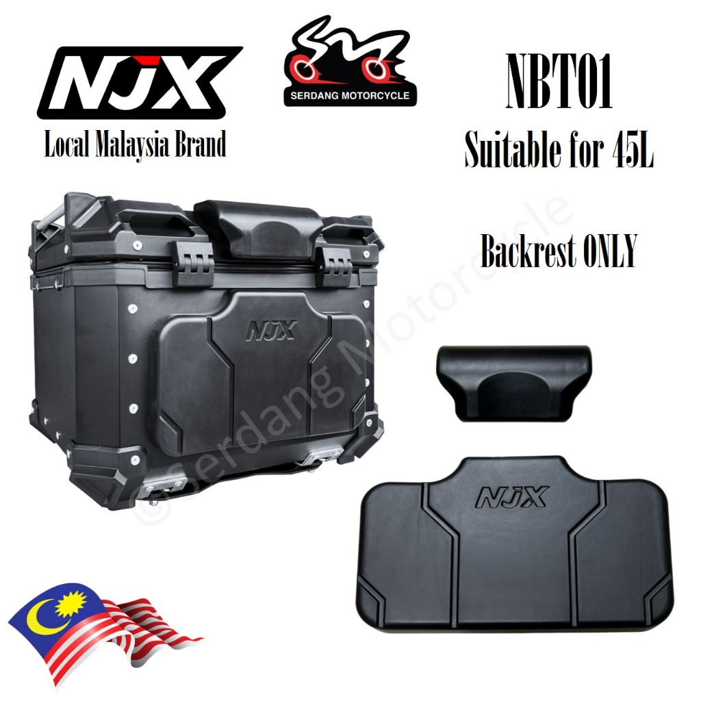 NJX Backrest Aluminium Top Box Back Rest Sandaran Box | Shopee Malaysia
