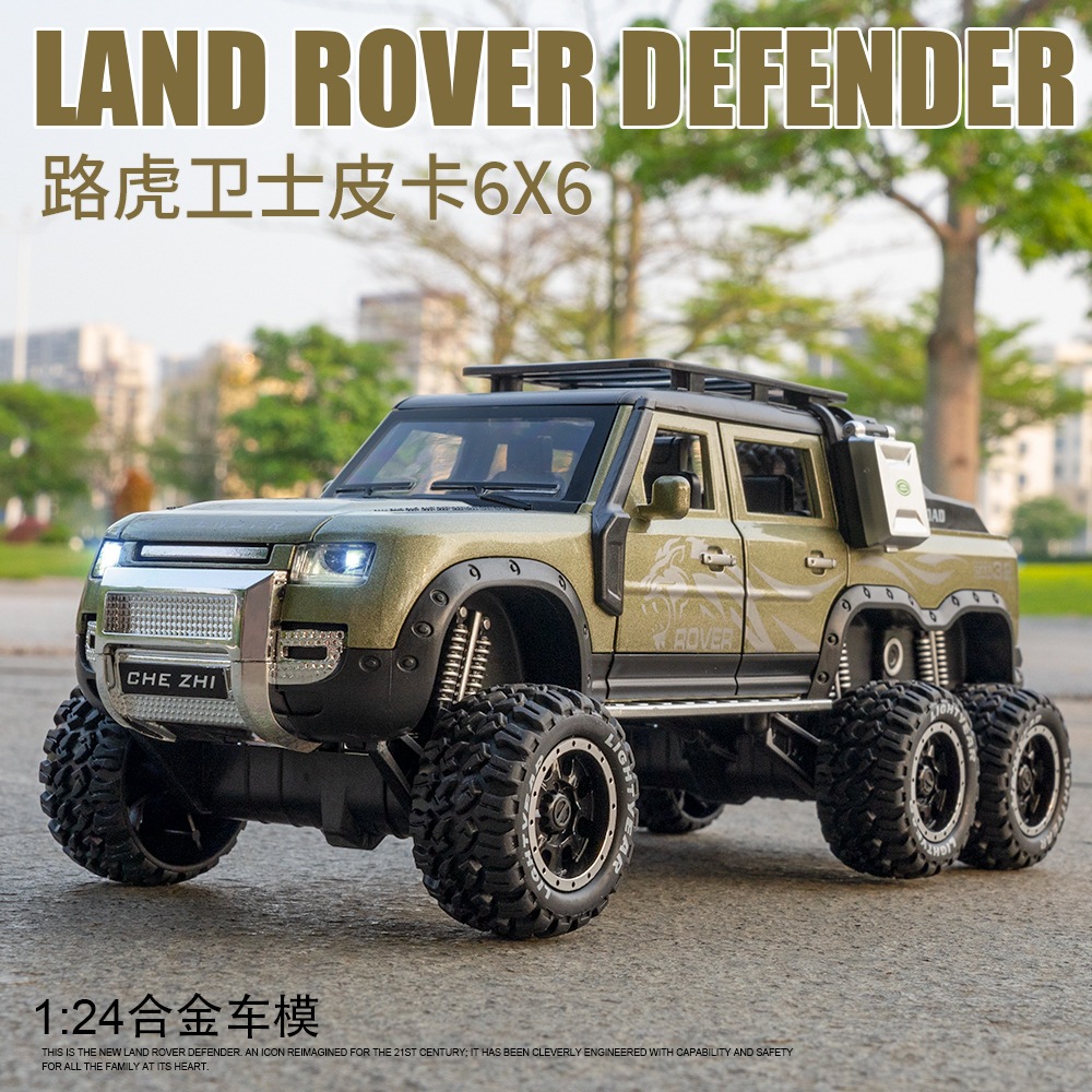 Land Rover Defender Raptor Bigfoot 1:24 Die Cast Model Light Sound ...