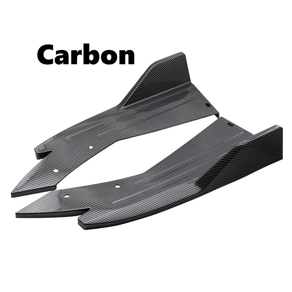 New Universal Rear Bumper Lip Diffuser Winglet Wings Anti-crash ...