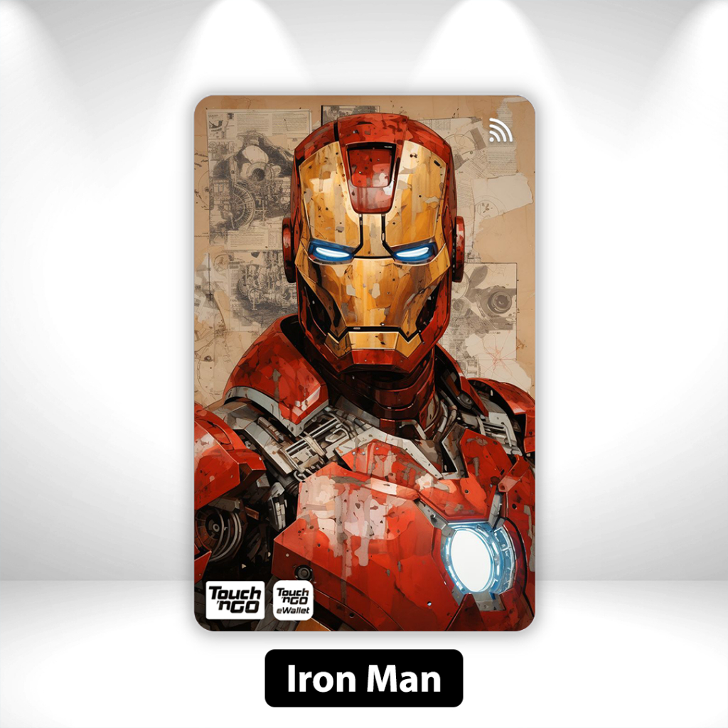 [Bukan Kad*] Iron Man 2 - Sticker Touch n Go T*G Sticker Card Skincard ...