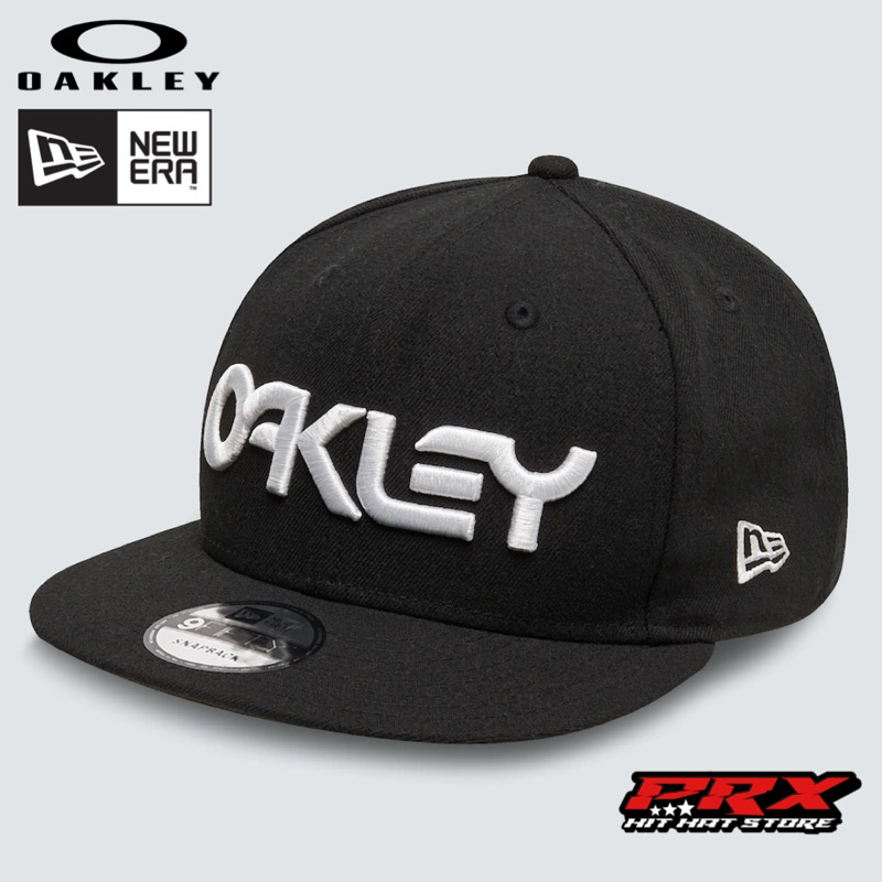 OAKLEY NEW ERA 9FIFTY MARK II NOVELTY HAT BLACK SNAPBACK CAP