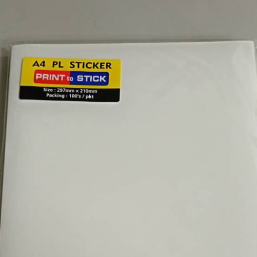 PRINTABLE STICKER PAPER A4 297mm X 210mm (10's/PKT) | Shopee Malaysia