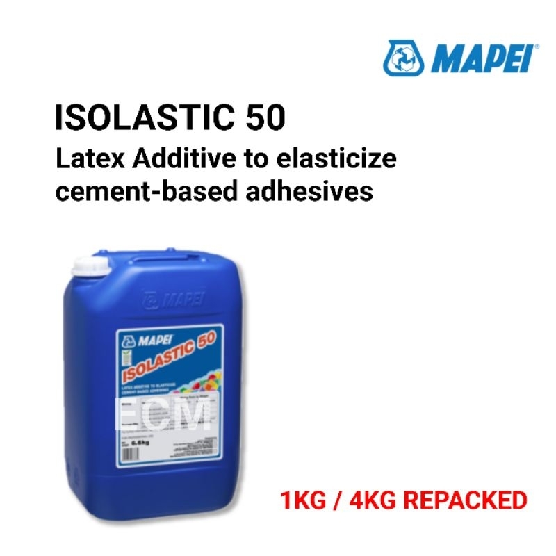 MAPEI ISOLASTIC 50 (REPACKED 4KG & 1KG) Latex Additive to Elasticize