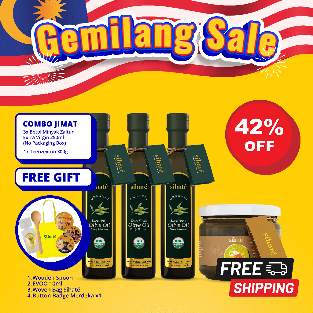 🔥 𝐂𝐎𝐌𝐁𝐎 𝐄𝐕𝐎𝐎 𝐄𝐇 🔥 Minyak Zaitun Extra Virgin Early Harvest Sihate ...