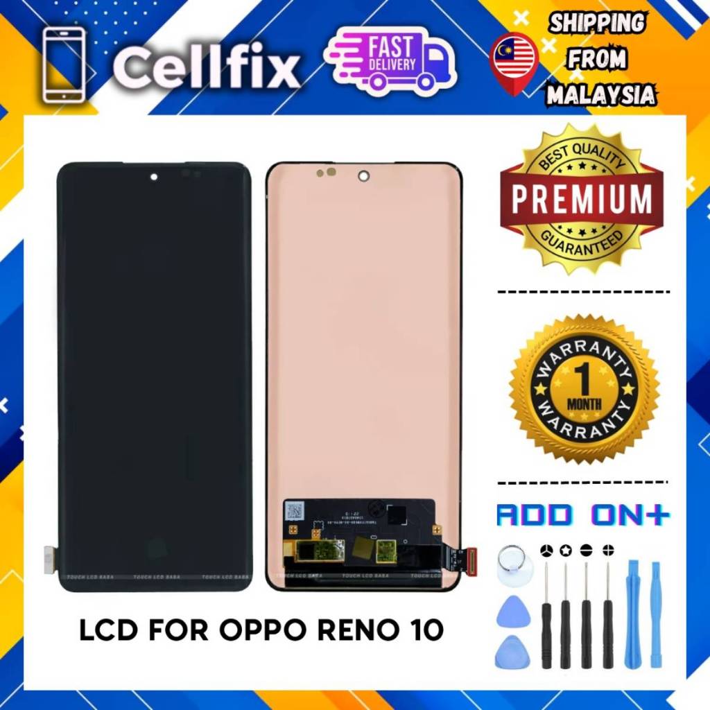 OPPO RENO 10 OLED COMPATIBLE LCD DISPLAY TOUCH SCREEN DIGITIZER ...