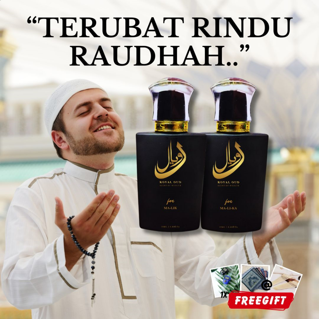 [ PERFUME ROYAL OUD ] - HARUMAN RAUDAH & RINDU TANAH SUCI | Shopee Malaysia
