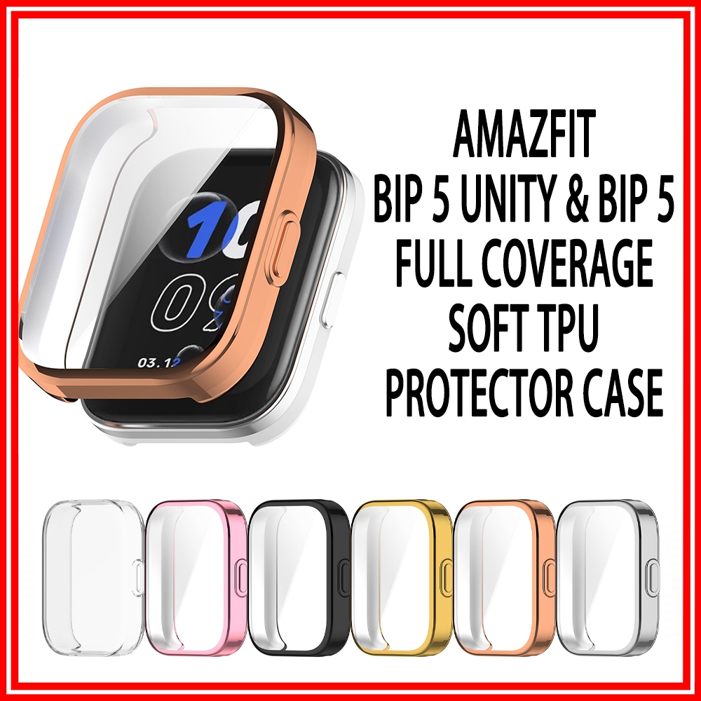 Amazfit Bip 5 Unity Soft TPU Case Full Coverage Casing Amazfit Bip 5 ...