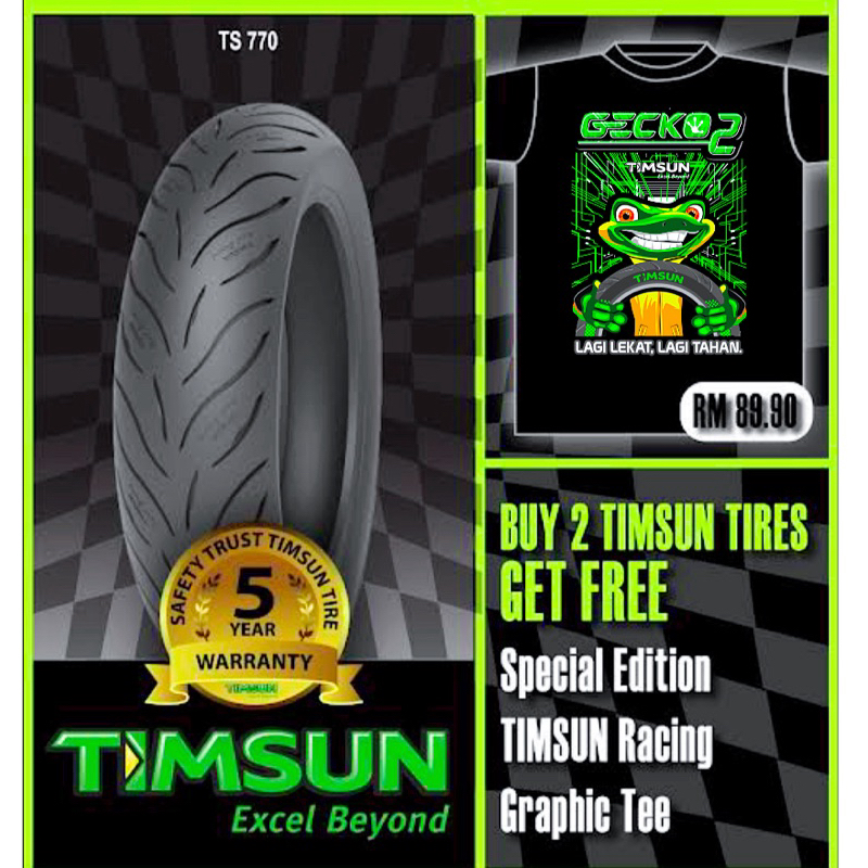 TIMSUN TS770 BUY 2 FREE 1 T-SHIRT LIMITED EDITION RM89.90 | Shopee Malaysia