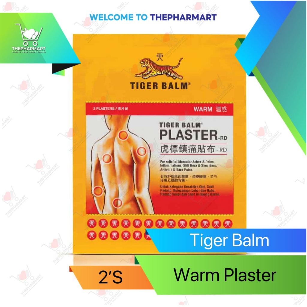 Tiger Balm Plaster Warm (LARGE / SMALL) 2 Plasters | Shopee Malaysia