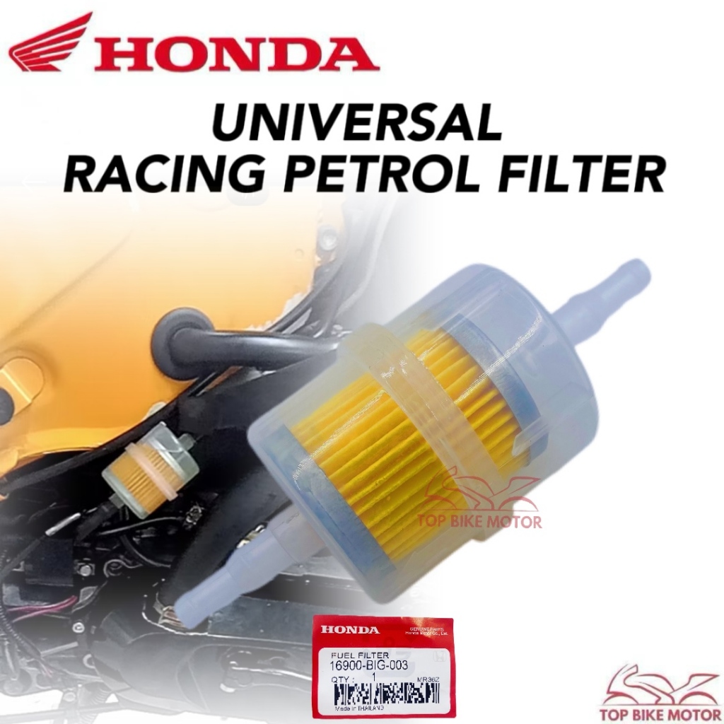 BIG PETROL FILTER RACING FUEL FILTER UNIVERSAL YAMAHA HONDA SUZUKI ...