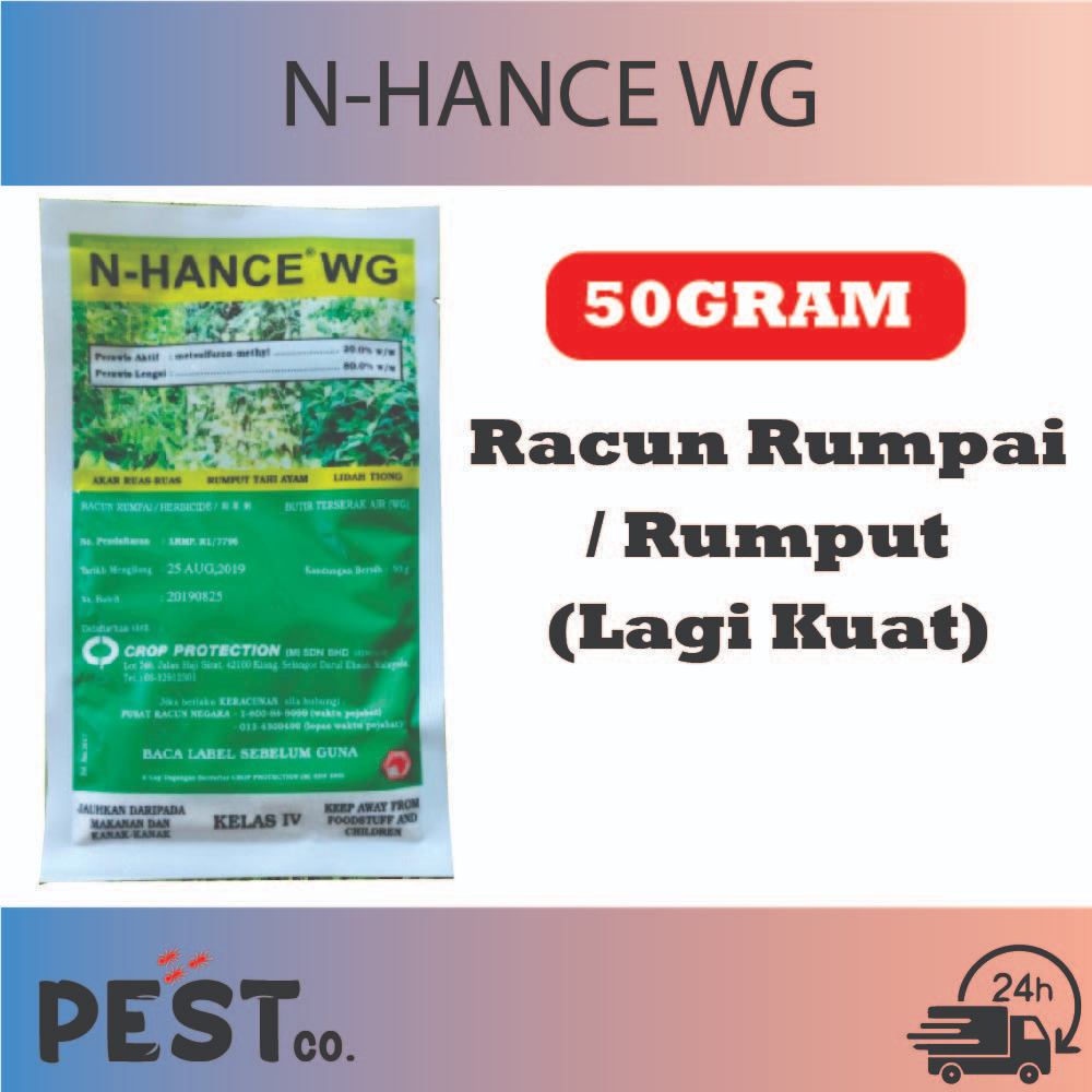 N-Hance WG Racun Rumpai/Metsulfuron-methyl 20% Herbicide Mixture/ N ...