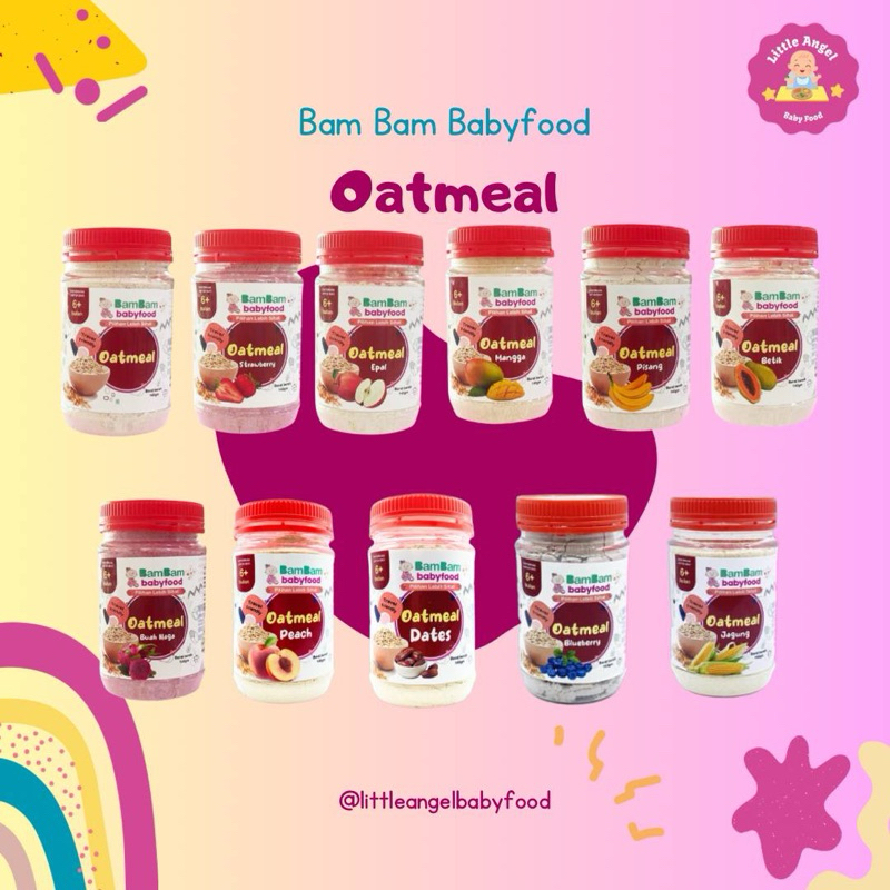 BAMBAM Babyfood👉🏻 Instant Oatmeal perbagai rasa untuk bayi 6 bln ke ...