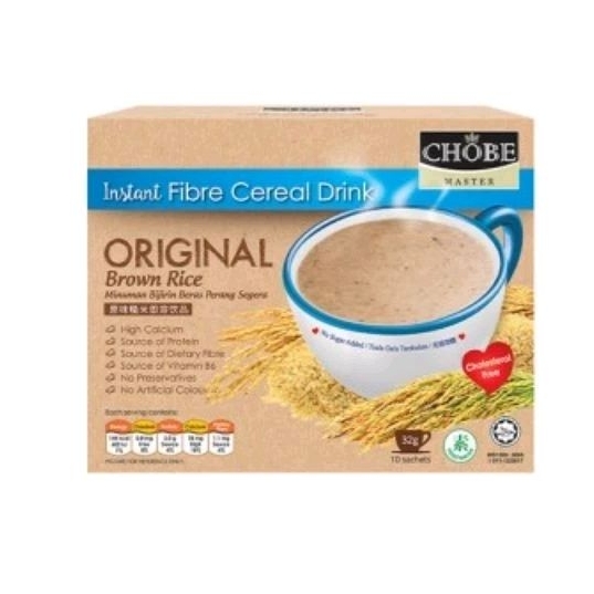 CHOBE FIBRE CEREAL DRINK (ORIGINAL BROWN RICE) 32G X 10S | Shopee Malaysia