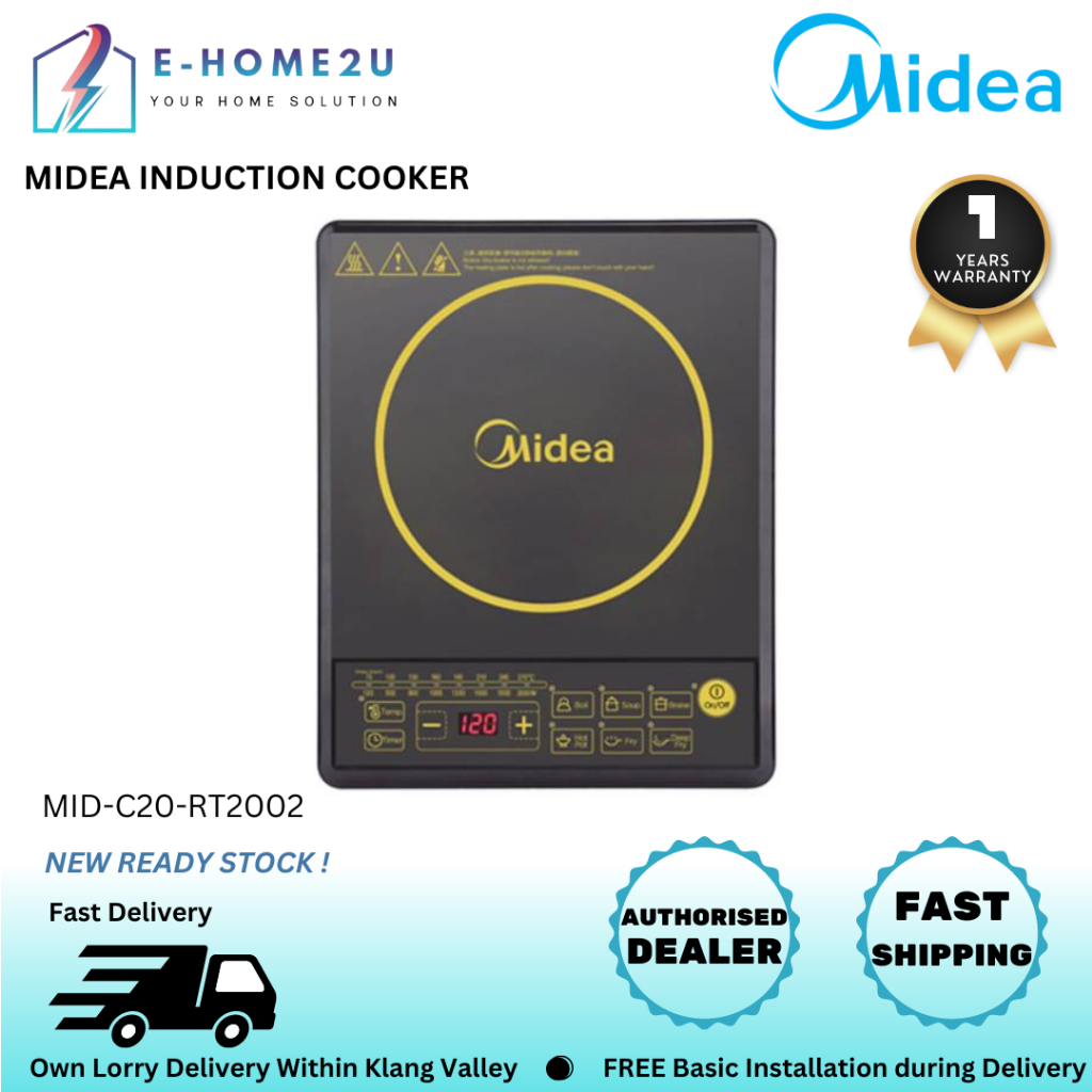 MIDEA (MID-C20-RT2002) INDUCTION COOKER | Shopee Malaysia