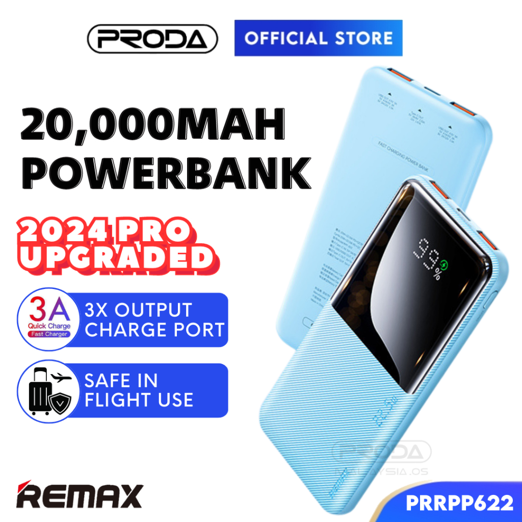 REMAX Travel Powerbank 10000mAh Original USB Type C Output 22.5W Fast ...