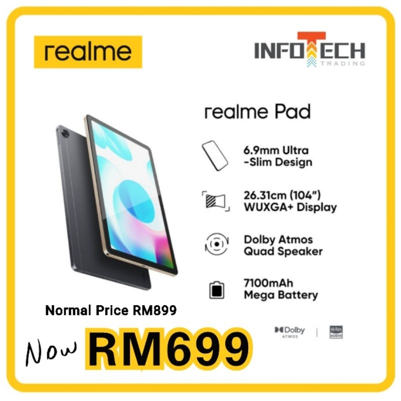 Terbaru Tablet Education Sesuai Pelajar Techlife Pad Neo Realme Pad 2 ...