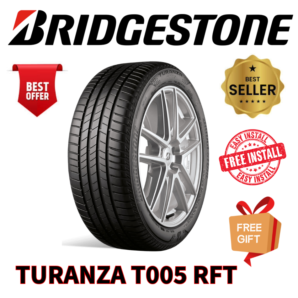 225/45/17 BRIDGESTONE TURANZA T005 RUN FLAT TAHUN (2021) PTSTYRE ...