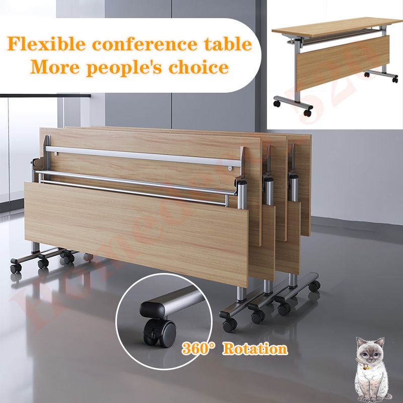 2 Folding Tables With Wheels,Folding conference table,Desk Folding ...