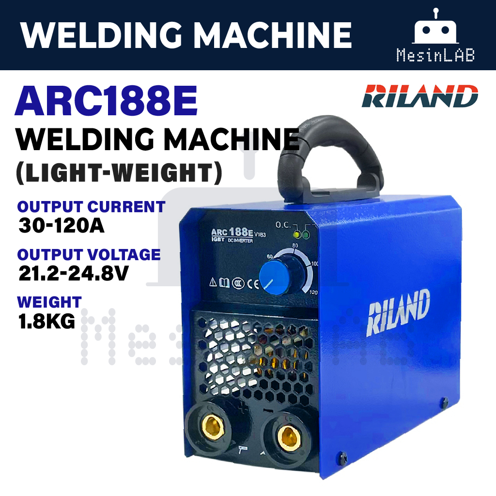 RILAND ARC188E Inverter Welding Machine 120A Mesin Kimpalan ARC MMA ...