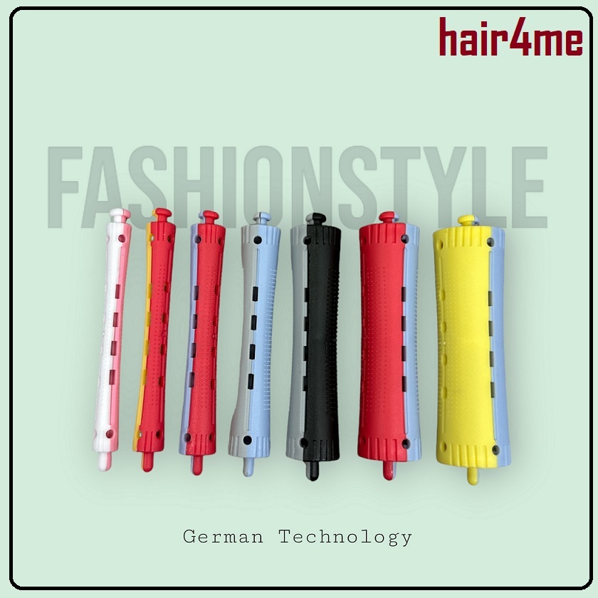Creative Art Perm Rod Roller Wavy Hair Curlers with Rubber Band Hollow ...