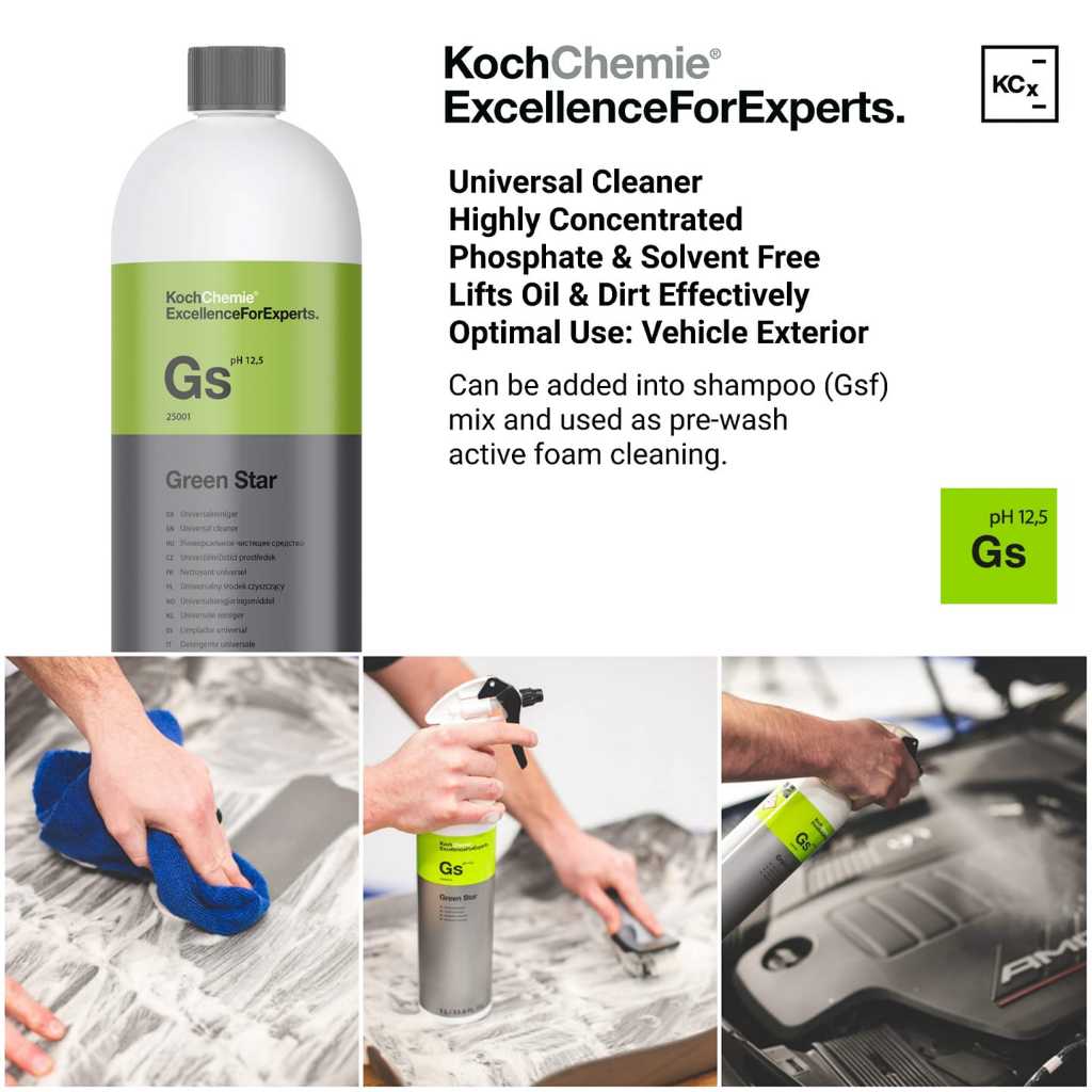 KOCH-CHEMIE - GS & GSF ⭐️ コッホケミー GS & GSF Koch-Chemie GSF Gentle Snow Foam - Premium Car Wash Soap for