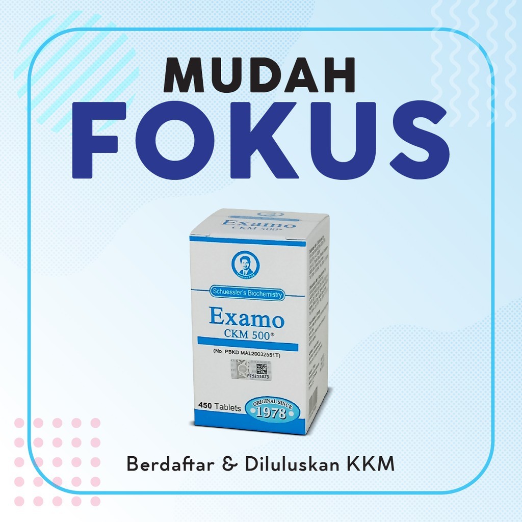 EXAMO CKM 500 BIRU / HIJAU ( VITAMIN ) | Shopee Malaysia